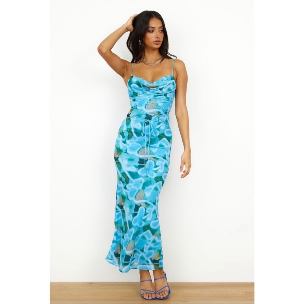 Bright Blue Vivid Colors Dress